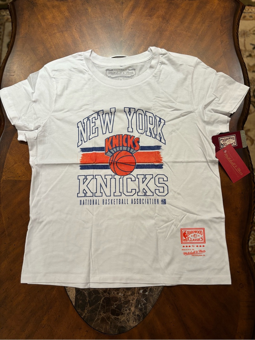 New York Knicks Mitchell & Ness Hardwood Classics T-Shirt Size XL